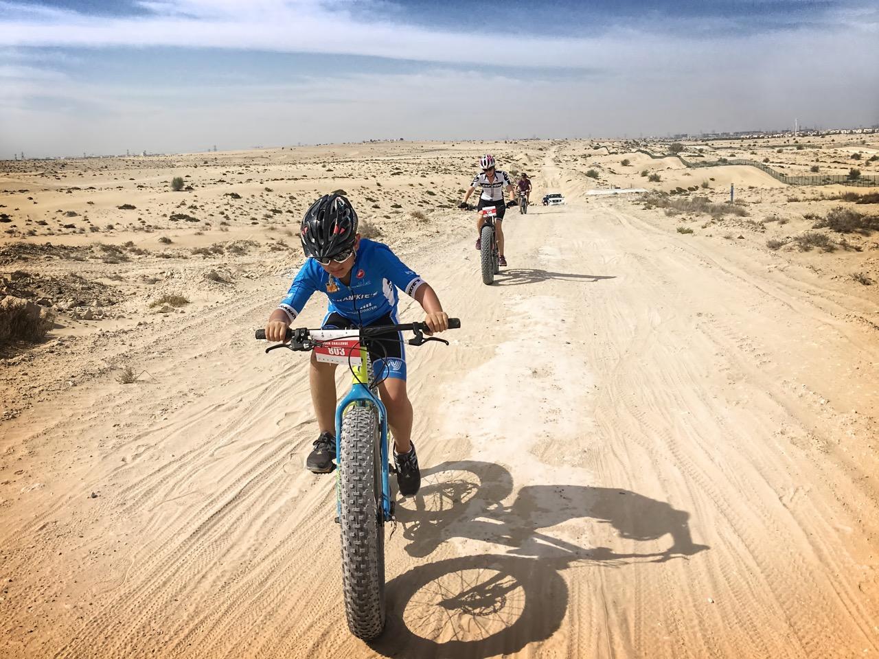 Jason's son Jack taking part in the 20 km off road Pulse Cycling event on his 'Fat Boy'.
