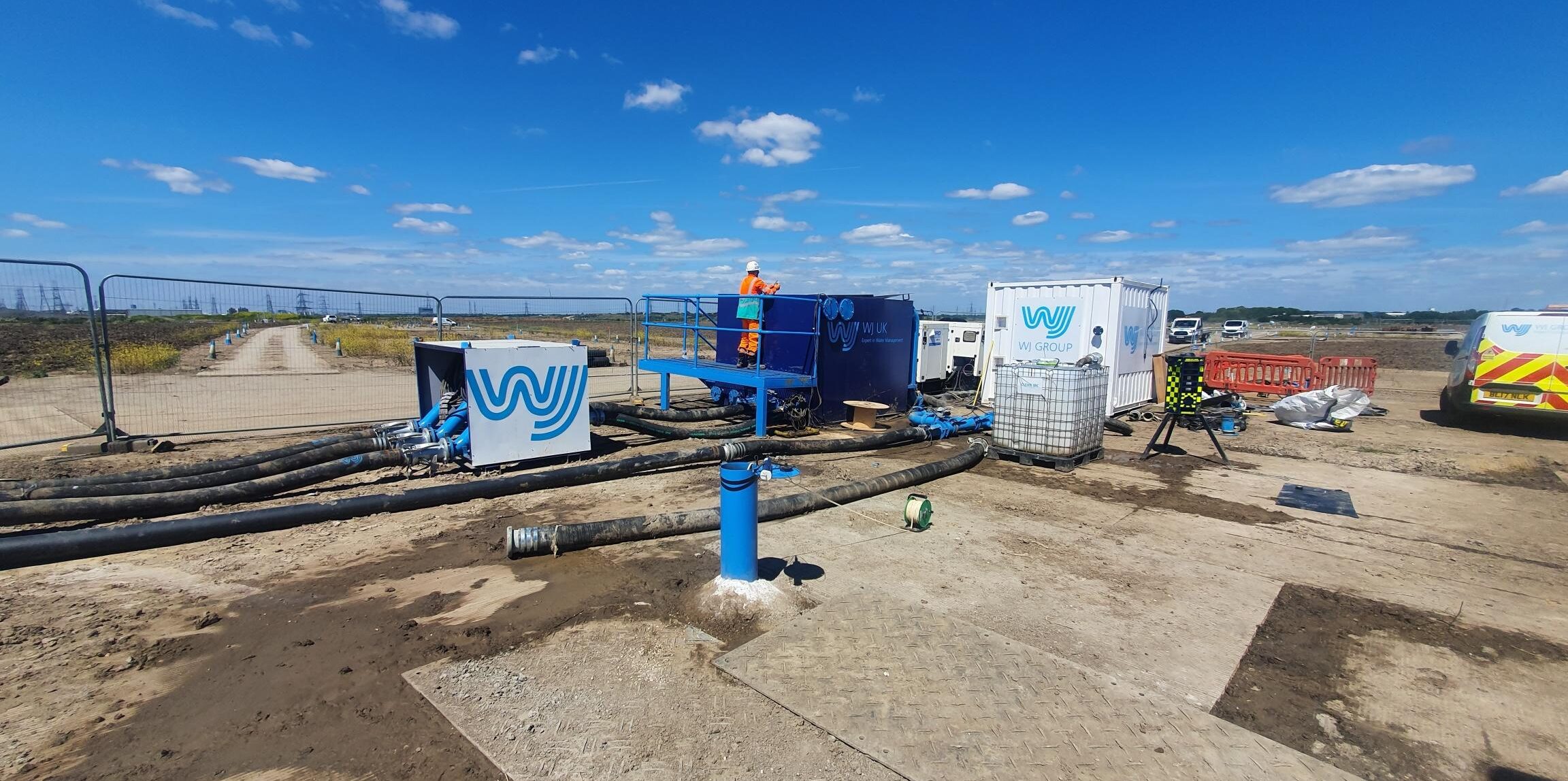 Industrial equipment at construction site | Lower Thames Crossing | Drilling