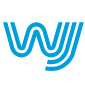 Stylized blue 'W' logo
