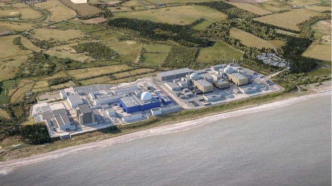 Aerial view of a nuclear facility. Sizewell C | Hydrogeological Services